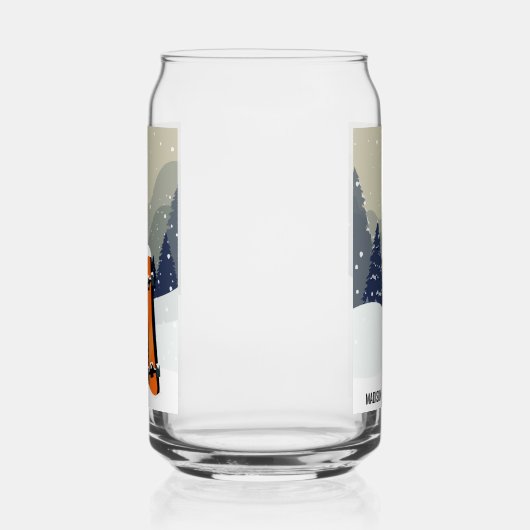 Winter Snowboard, douanenaam Blikvorm Glas (Links)