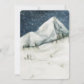 Winter Snowboarden Skiën Verjaardag Uitnodiging (Achterkant)