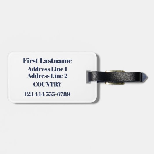 Winter Snowboarding custom bagagelabel (Achterkant horizontaal)