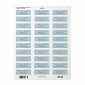Winter Snowfall - Aangepaste retour adreslabels Etiket (Full Sheet)