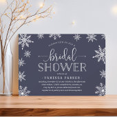 Winter Snowfall Bridal Shower Kaart