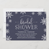Winter Snowfall Bridal Shower Kaart (Voorkant)
