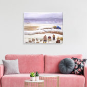 Winter Snowfall Canvas Afdruk (Insitu (Woonkamer))