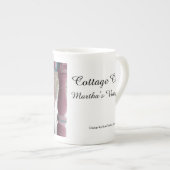 Winter Snowfall op Roze Porch - Martha's wijngaard Porselein Kop (Voorkant rechts)