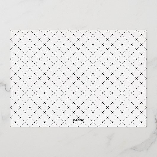 Winter Snowfall Post Wedding Brunch Folie Uitnodiging (Achterkant)