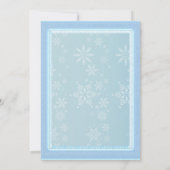 Winter Snowfall Vrijgezellenfeest Kaart (Achterkant)