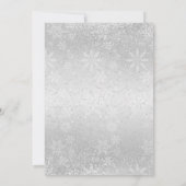 Winter Snowfall Vrijgezellenfeest - White Kaart (Achterkant)