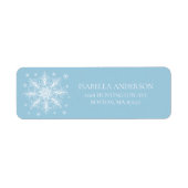 Winter Snowflake Address Label (Voorkant)