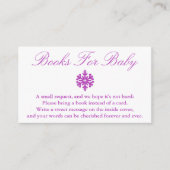 Winter Snowflake Baby shower Books for Baby Kaart (Voorkant)