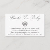 Winter Snowflake Baby shower Books for Baby Kaart (Voorkant)