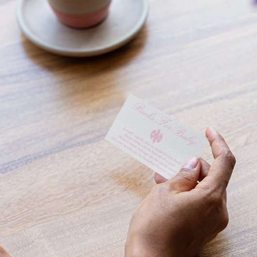 Winter Snowflake Baby shower Books for Baby Kaart