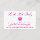 Winter Snowflake Baby shower Books for Baby Kaart (Voorkant)