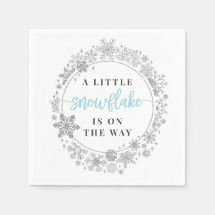 Winter Snowflake Baby shower Cocktail Napkin Servet