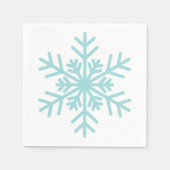 Winter Snowflake Baby shower Cocktail Napkin Servet (Voorkant)