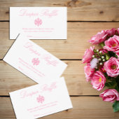 Winter Snowflake Baby shower Diaper Raffle Card Informatiekaartje