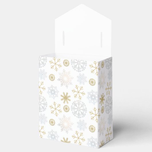 Winter Snowflake Baby shower Favoriet Box Bedankdoosjes (Geopend)