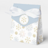 Winter Snowflake Baby shower Favoriet Box Bedankdoosjes (Voorkant Zijde)