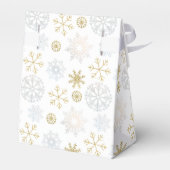 Winter Snowflake Baby shower Favoriet Box Bedankdoosjes (Achterkant)