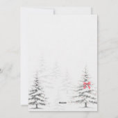 Winter Snowflake Baby Shower Invitation Feestdagenkaart (Achterkant)