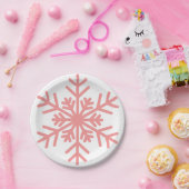 Winter Snowflake Baby shower Paper Bord Girl (Feest)