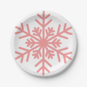 Winter Snowflake Baby shower Paper Bord Girl (Voorkant)