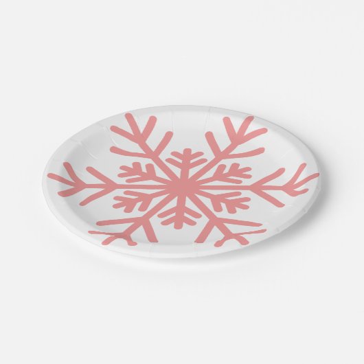 Winter Snowflake Baby shower Paper Bord Girl (Gekanteld)