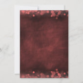 Winter Snowflake Baby shower Uitnodiging - Rood (Achterkant)