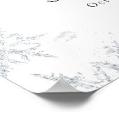 Winter Snowflake Baby shower Welkomstteken Poster (Hoek)