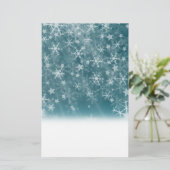 Winter Snowflake Background Briefpapier (Staand voorkant)