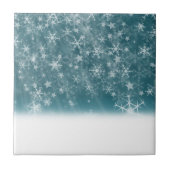 Winter Snowflake Background Tegeltje (Voorkant)