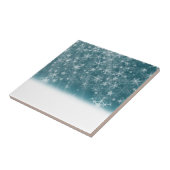 Winter Snowflake Background Tegeltje (Zijkant)