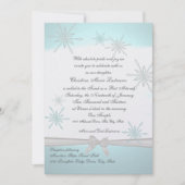 Winter Snowflake Bat Mitzvah Kaart (Voorkant)