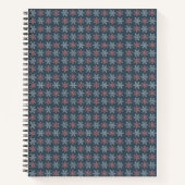 Winter Snowflake Blue Spiral Notebook Notitieboek (Voorkant)