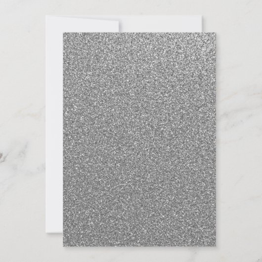 Winter Snowflake Blush Silver Brunch en Bubble Kaart (Achterkant)