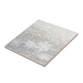 Winter Snowflake Bokeh Bling Tegeltje (Zijkant)