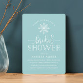 Winter Snowflake Bridal Shower Kaart