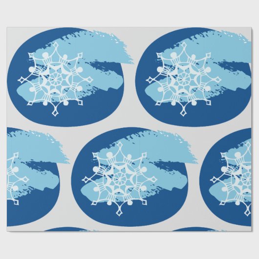 Winter Snowflake Cadeaupapier (Vlak)