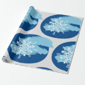 Winter Snowflake Cadeaupapier (Uitgerold)