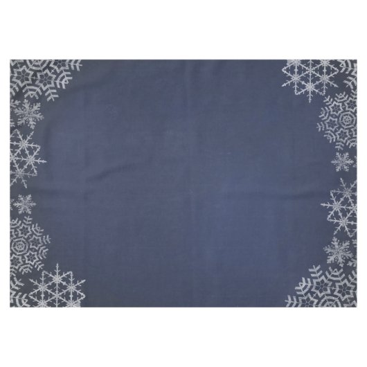 Winter Snowflake Chalkboard Weddenschap Tafelkleed (Voorkant (Horizontaal))