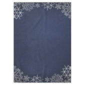 Winter Snowflake Chalkboard Weddenschap Tafelkleed (Voorkant)