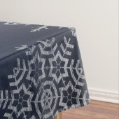 Winter Snowflake Chalkboard Weddenschap Tafelkleed (Voorbeeld)