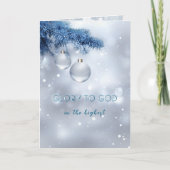 Winter Snowflake Christmas Kaart (Voorkant)