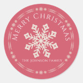 Winter Snowflake Christmas sticker (Voorkant)