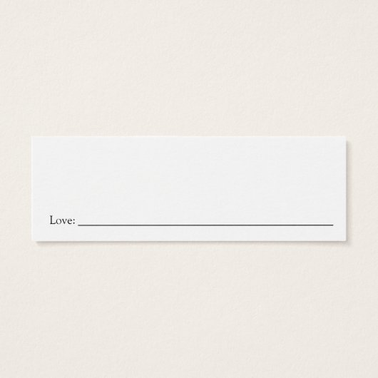 Winter Snowflake Date Night Vrijgezellenfeest Card Mini Visitekaartjes (Achterkant)