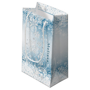 Winter Snowflake Design - Personaliseren Klein Cadeauzakje