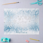 Winter Snowflake Design - Personaliseren Tissuepapier (Craft)