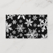 Winter Snowflake Diaper Raffle Ticket Enclosure Informatiekaartje (Achterkant)