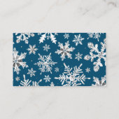 Winter Snowflake Diaper Raffle Ticket Enclosure Informatiekaartje (Achterkant)