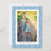 Winter Snowflake Doodles, Photo Collage, Happy Feestdagenkaart (Voorkant)