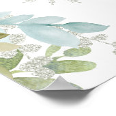 Winter Snowflake drive by Baby shower Welcome Sign Poster (Hoek)